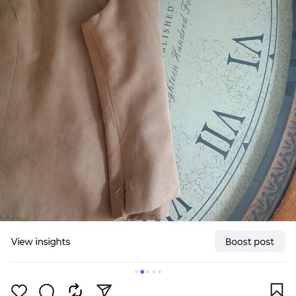 Faux suede fall tank top - Picture 2 of 4